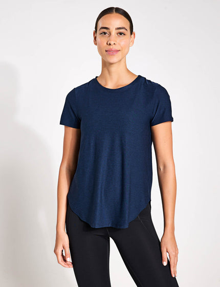 Beyond Yoga Featherweight On The Down Low Tee - Nocturnal Navyimages1- The Sports Edit
