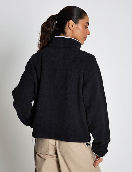Columbia Helvetia II Cropped Sherpa Half Snap Fleece - Blackimages2- The Sports Edit