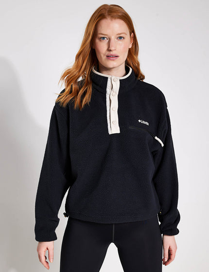 Columbia Helvetia Cropped Half Snap Fleece - Blackimages1- The Sports Edit