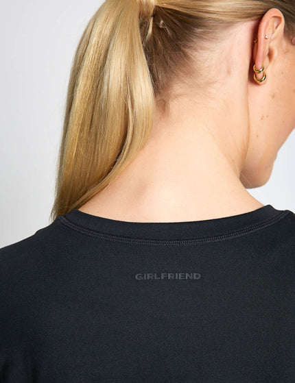 Girlfriend Collective ReSet Relaxed Workout Tee - Blackimages4- The Sports Edit