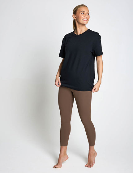 Girlfriend Collective ReSet Relaxed Workout Tee - Blackimages5- The Sports Edit