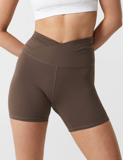 Lilybod Addison Cloud-Core Wrap Short - Coffeeimages3- The Sports Edit