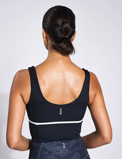 Lilybod Ava Sports Bra - Tarmac Black/Whiteimages2- The Sports Edit