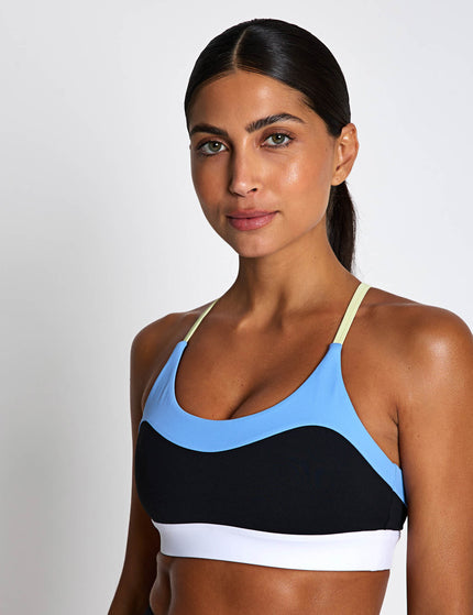 Lilybod No Limits Sports Bra - Black/Azure/Limeimages1- The Sports Edit