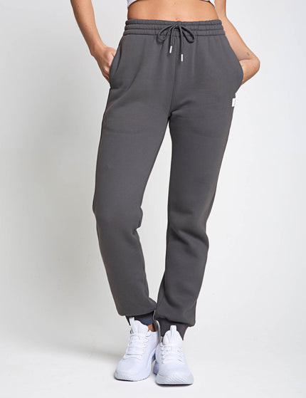 Lilybod Millie Slim Fleece Track Pant - Charcoalimages1- The Sports Edit