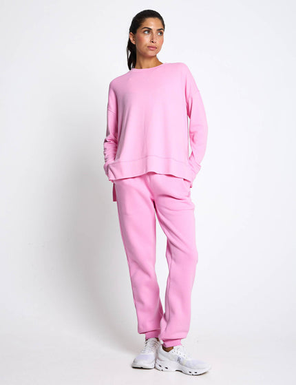 Lilybod Millie Slim Fleece Track Pant - Light Pinkimages4- The Sports Edit