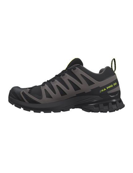 Salomon Xa Pro 3D V9 Gore-Tex - Black/Dark Gull Grey/Acid Limeimages4- The Sports Edit