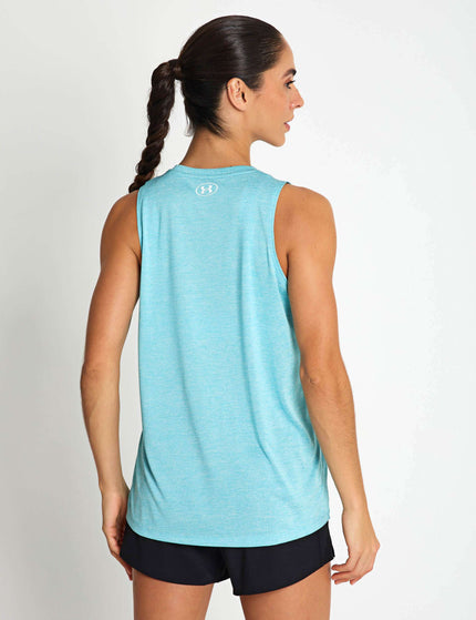 Under Armour UA Tech Twist Tank - Blue Haze/Whiteimages2- The Sports Edit