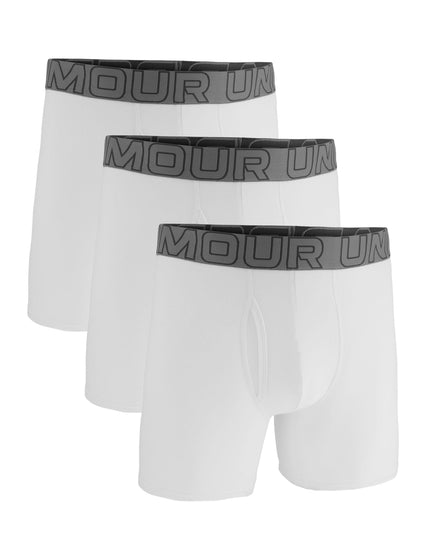Under Armour Performance Cotton- Solid 6” 3Pk - Whiteimages2- The Sports Edit