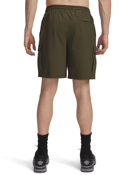Under Armour Vibe Woven Cargo Short - Expedition Green/Whiteimages4- The Sports Edit