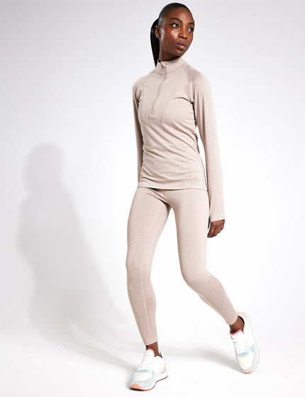 Varley Always Warm Base Layer Legging - Taupe Marlimages4- The Sports Edit