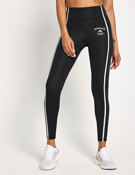adidas Optime Heritage 7/8 Leggings - Black/Chalk Whiteimages3- The Sports Edit