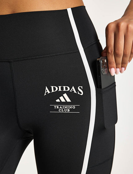 adidas Optime Heritage 7/8 Leggings - Black/Chalk Whiteimages4- The Sports Edit