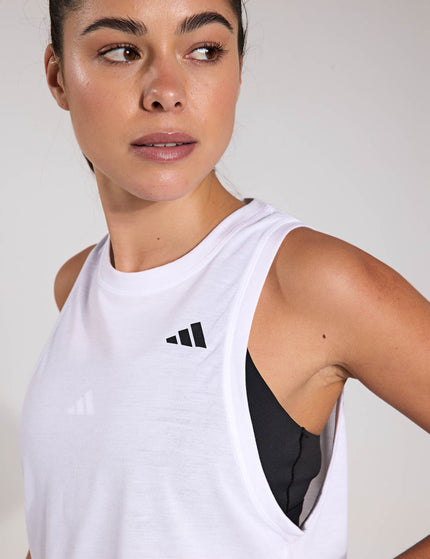 adidas Train Essentials Boxy Workout Tank Top - Whiteimages3- The Sports Edit