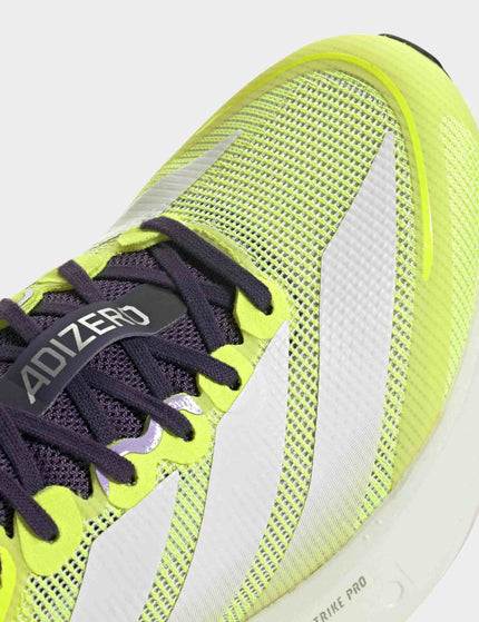 adidas Adizero Boston 13 Shoes - Solar Yellow/Cloud White/Powder Plumimages6- The Sports Edit