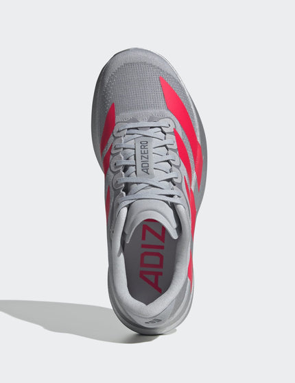 adidas Adizero EVO SL Shoes - Silver Metallic/Lucid Red/Iron Metallicimages6- The Sports Edit