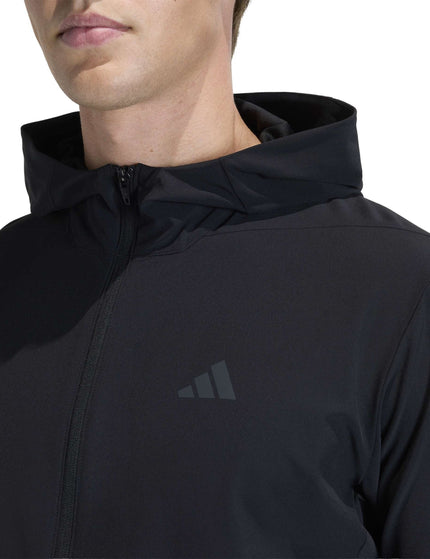 adidas Designed For Training Workout Full-Zip Hoodie - Blackimages3- The Sports Edit