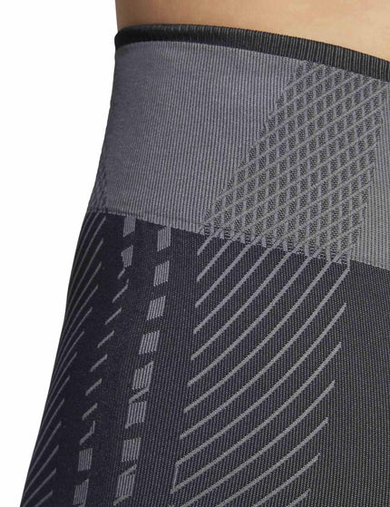 adidas Knitted Training 5" Leggings - Black/Grey Siximages4- The Sports Edit