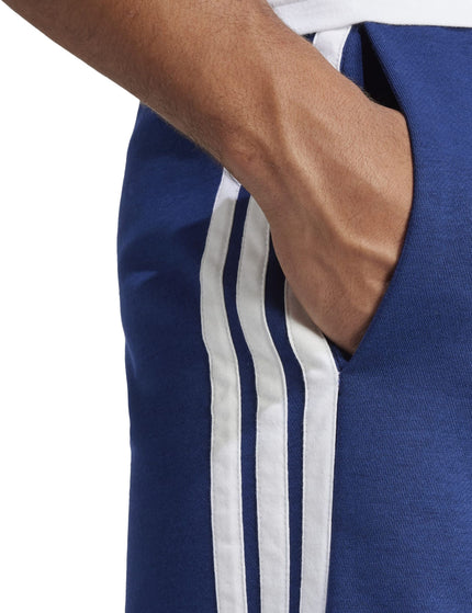 adidas Essentials 3-Stripes Fleece Shorts - Dark Blue/Whiteimages5- The Sports Edit