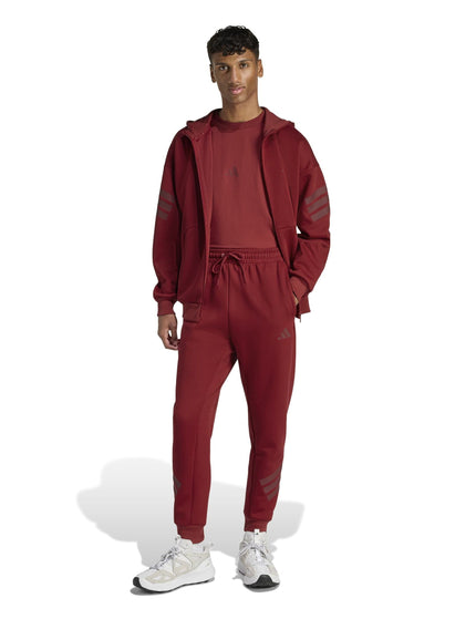 adidas Future Icons 3-Stripes Full-Zip Hoodie - Active Maroonimages5- The Sports Edit