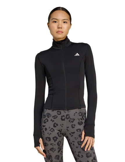 adidas Optime Essentials Full-Zip Jacket - Blackimages1- The Sports Edit