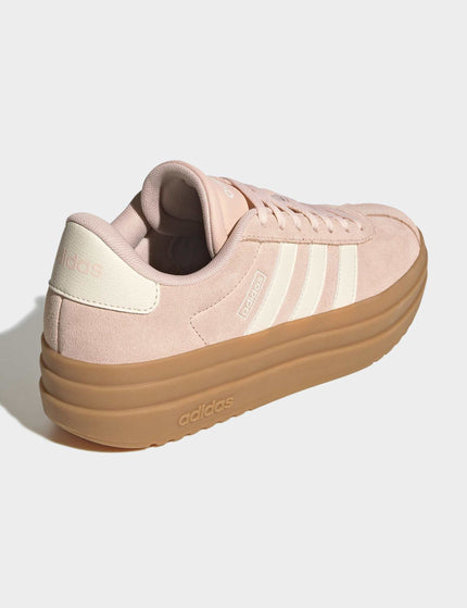 adidas VL Court Bold Shoes - Blush Pink/Off White/Gum 3images3- The Sports Edit