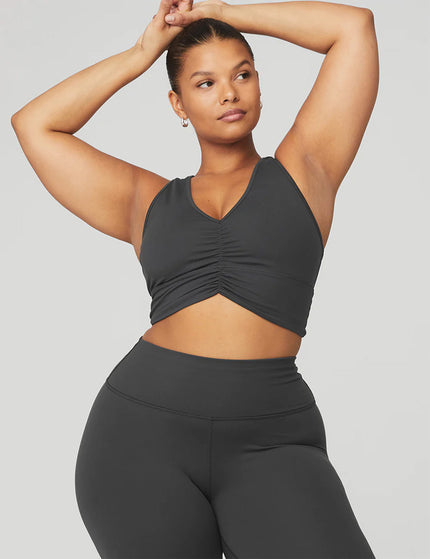 Alo Yoga Wild Thing Bra - Anthraciteimages6- The Sports Edit