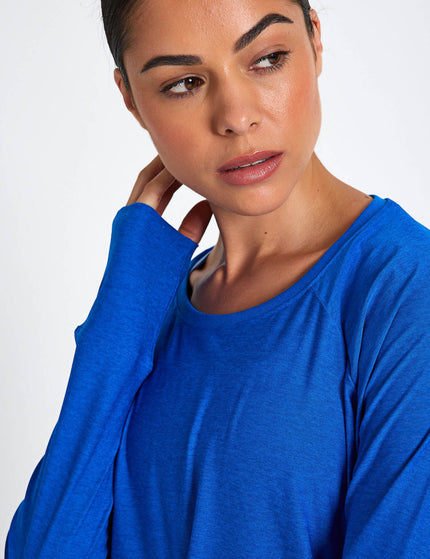 Beyond Yoga Featherweight Daydreamer Pullover - Court Blue Heatherimages3- The Sports Edit