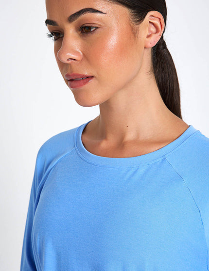 Beyond Yoga Featherweight Daydreamer Pullover - Flower Blue Heatherimages3- The Sports Edit