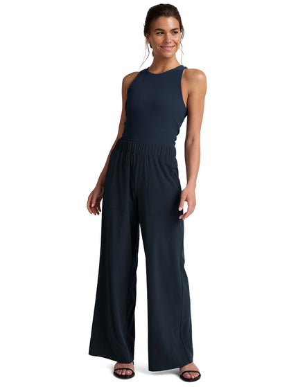 Beyond Yoga Easy Wide Leg Pant 31" - Nocturnal Navyimages5- The Sports Edit