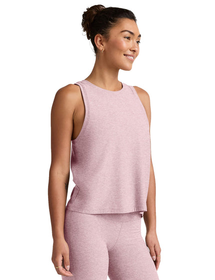 Beyond Yoga Featherweight Rebalance Tank - Blush Blooms Heatherimages2- The Sports Edit