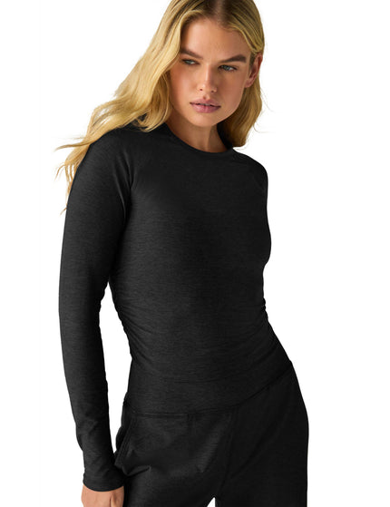 Beyond Yoga Featherweight Your Fit Long Sleeve Top - Darkest Nightimages1- The Sports Edit