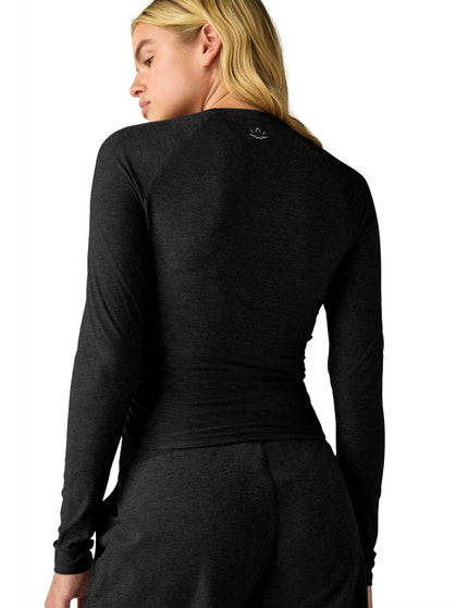 Beyond Yoga Featherweight Your Fit Long Sleeve Top - Darkest Nightimages2- The Sports Edit
