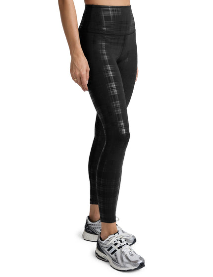 Beyond Yoga High Waisted Midi Legging - Plaid Foil Blackimages2- The Sports Edit