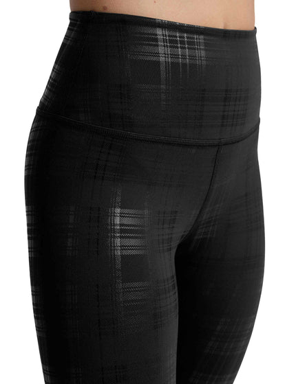 Beyond Yoga High Waisted Midi Legging - Plaid Foil Blackimages4- The Sports Edit