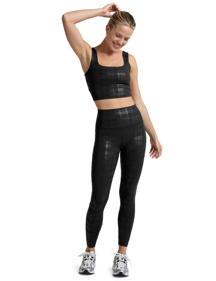 Beyond Yoga High Waisted Midi Legging - Plaid Foil Blackimages5- The Sports Edit