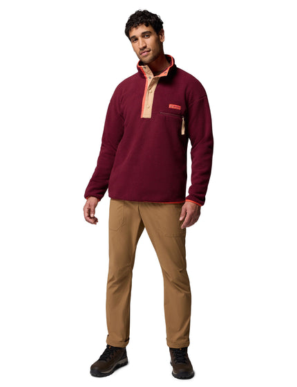 Columbia Helvetia 1/2 Snap Fleece - Rich Wineimages5- The Sports Edit