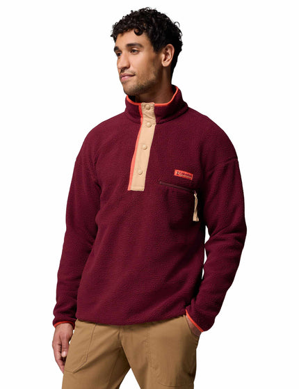 Columbia Helvetia 1/2 Snap Fleece - Rich Wineimages4- The Sports Edit