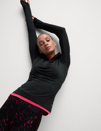 Goodmove Ultraheat Funnel Neck Running Top - Blackimages2- The Sports Edit
