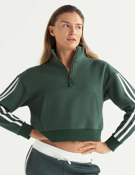 Lilybod Rihanna Stripe Sweat - Deep Greenimages1- The Sports Edit