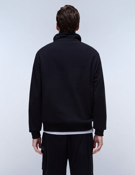 Napapijri Box Logo French Terry 1/2 Zip Sweatshirt - Blackimages2- The Sports Edit
