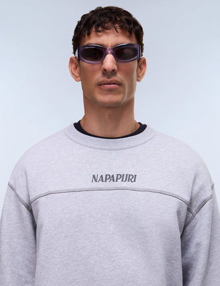 Napapijri Umbra French Terry Sweatshirt - Light Greyimages3- The Sports Edit