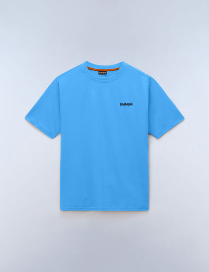 Napapijri Small Box Short Sleeve T-Shirt - Blue Jasperimages4- The Sports Edit