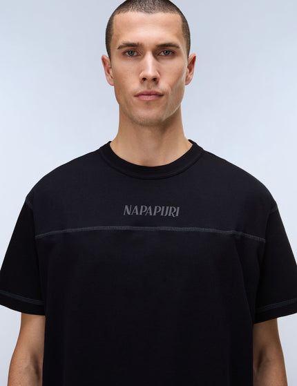 Napapijri Umbra Short Sleeve T-Shirt - Blackimages3- The Sports Edit