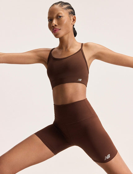 New Balance NB Essential Yoga Bra - Pumpernickelimages1- The Sports Edit