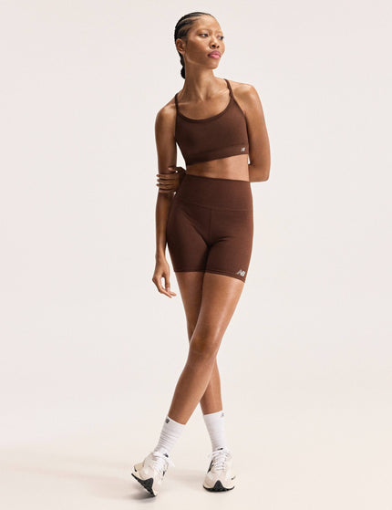 New Balance NB Essential Yoga Bra - Pumpernickelimages2- The Sports Edit