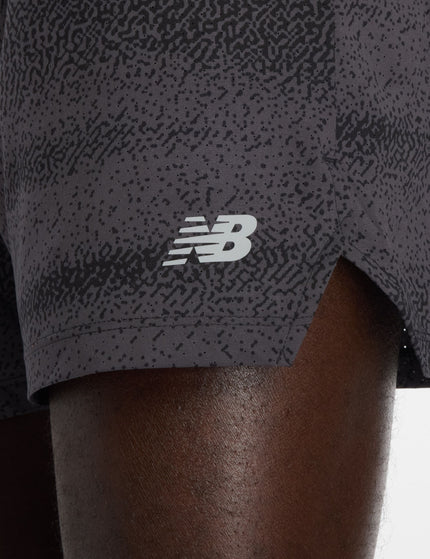 New Balance Rc Printed Short 5" - Black/Castlerock/Slate Greyimages3- The Sports Edit