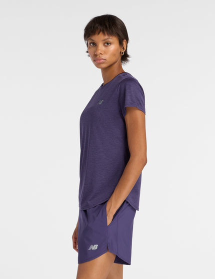 New Balance Sport Core Heather T-Shirt - Boysenberryimages2- The Sports Edit