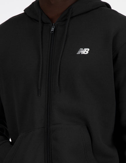 New Balance Sport Essentials Logo Fleece Full Zip - Blackimages4- The Sports Edit