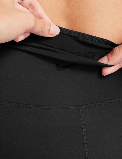 Nike One High Waisted 8" Biker Shorts - Black/ Blackimages5- The Sports Edit